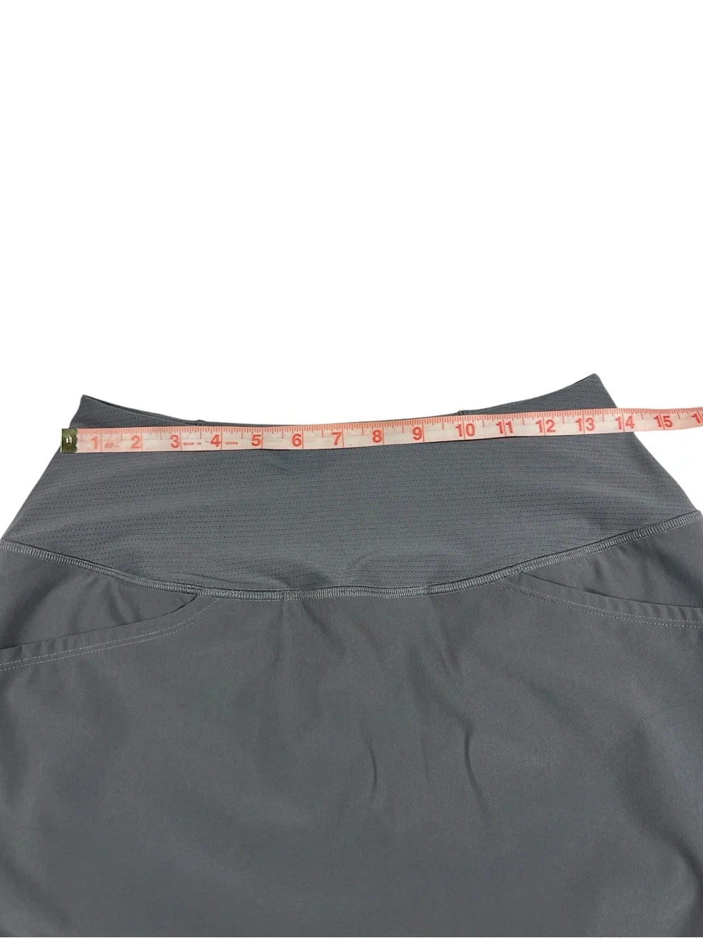 ADAIR ACTIVE RYLAN PLEATED SKORT in gunmetal gray athletic size MEDIUM EUC